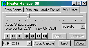 Controle d'un CD Audio