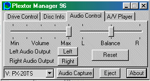 Controle de la sortie Audio